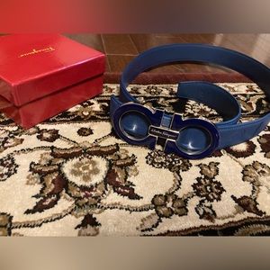 48/120 Salvatore Ferragamo Blue/Navy Belt